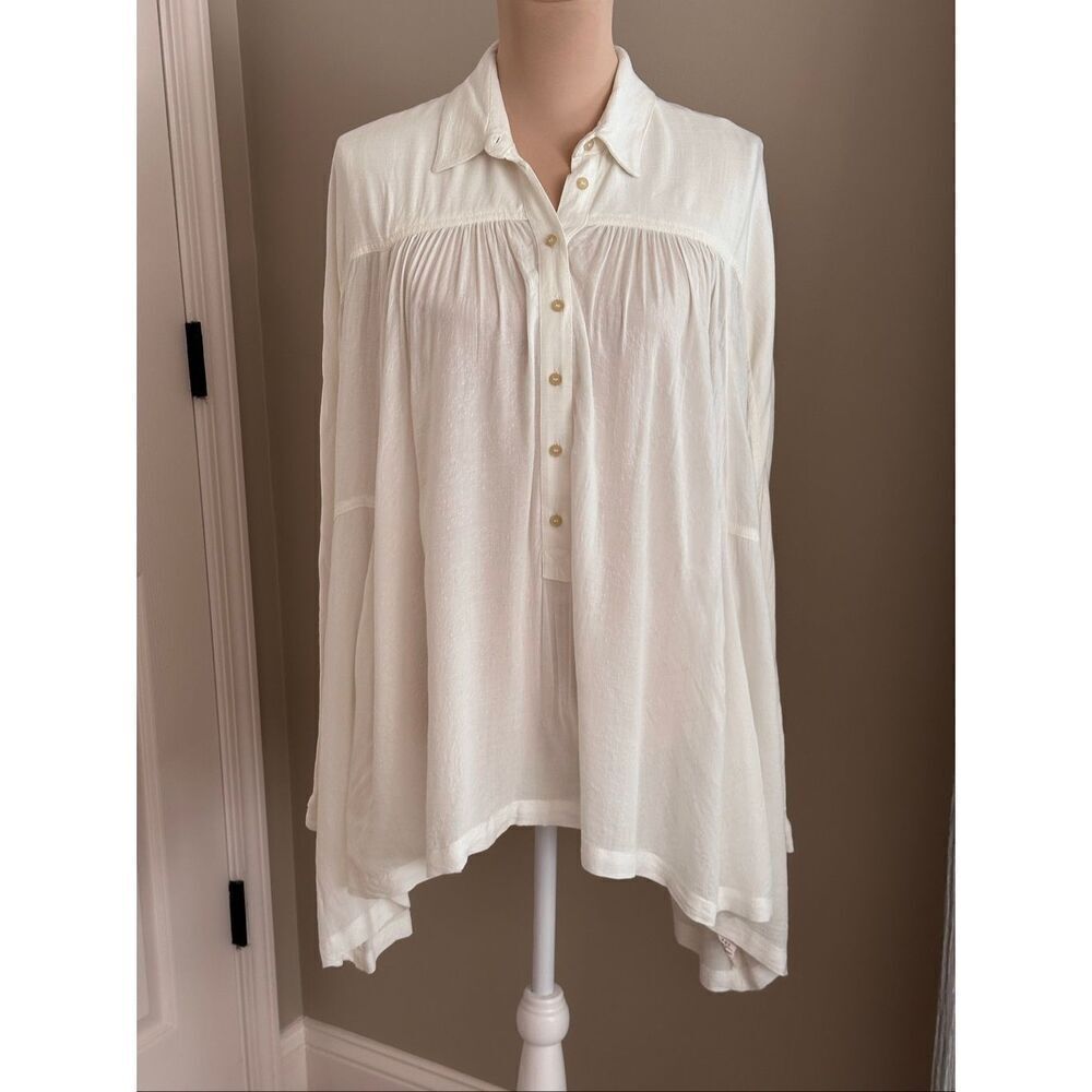 Free People Lovey Day Oversized Shirt